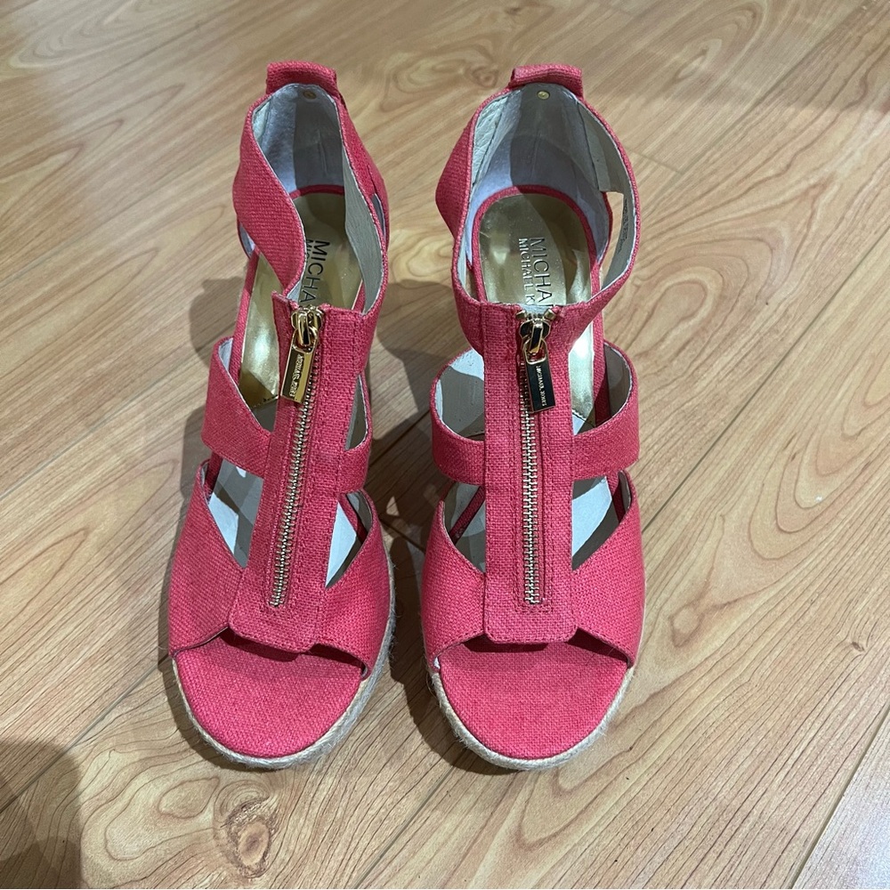 Michael Kors Red Wedge Heel
